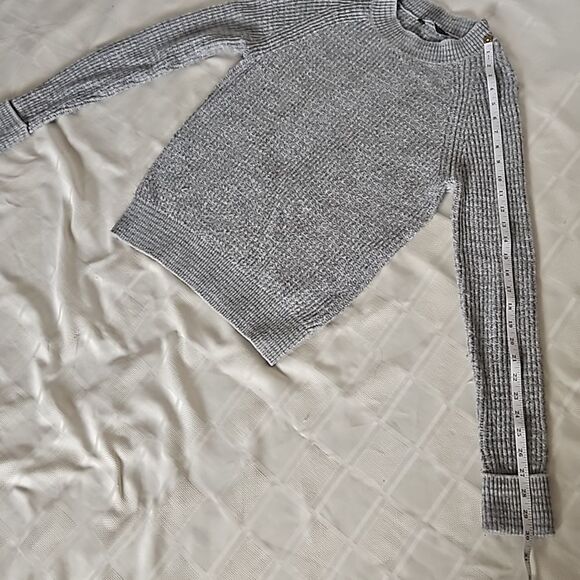 Denver Hayes Women's Knitted Crew Neckline Long Sleeves Sweater  Gray Small Peti - Picture 8 of 16